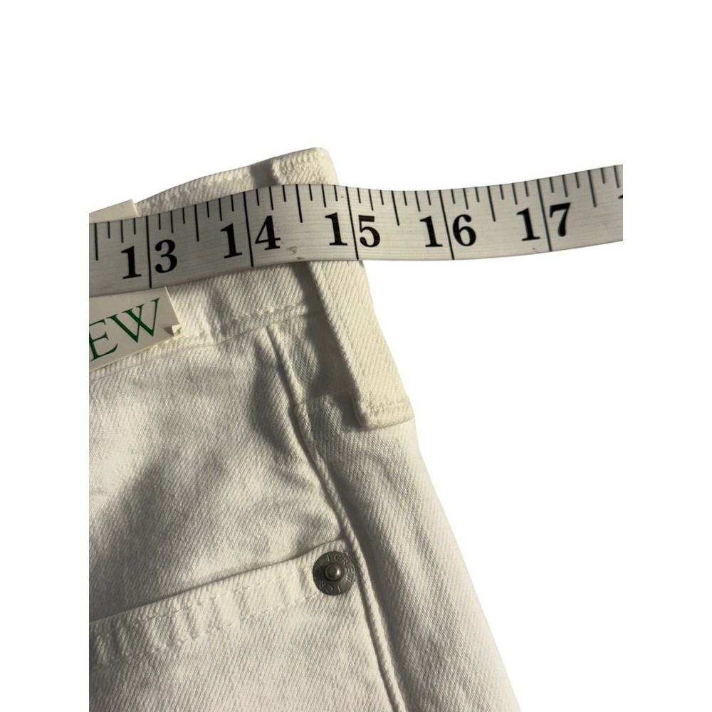 J.Crew Womens White Wide Leg Trouser Jeans High Rise Stretch BM338 Size 6 28 - Picture 6 of 7